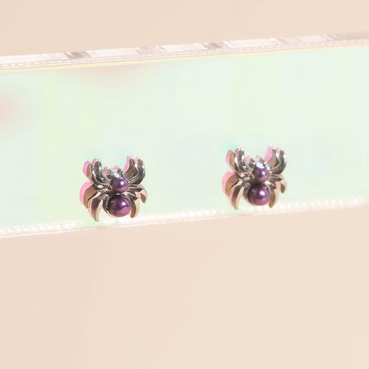 Spider Pearls Mini Stud Earrings