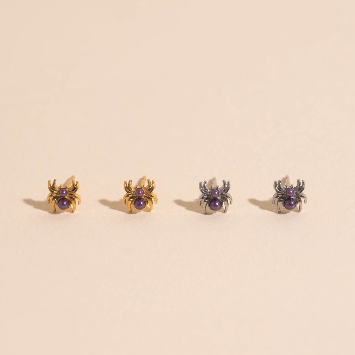 Spider Pearls Mini Stud Earrings