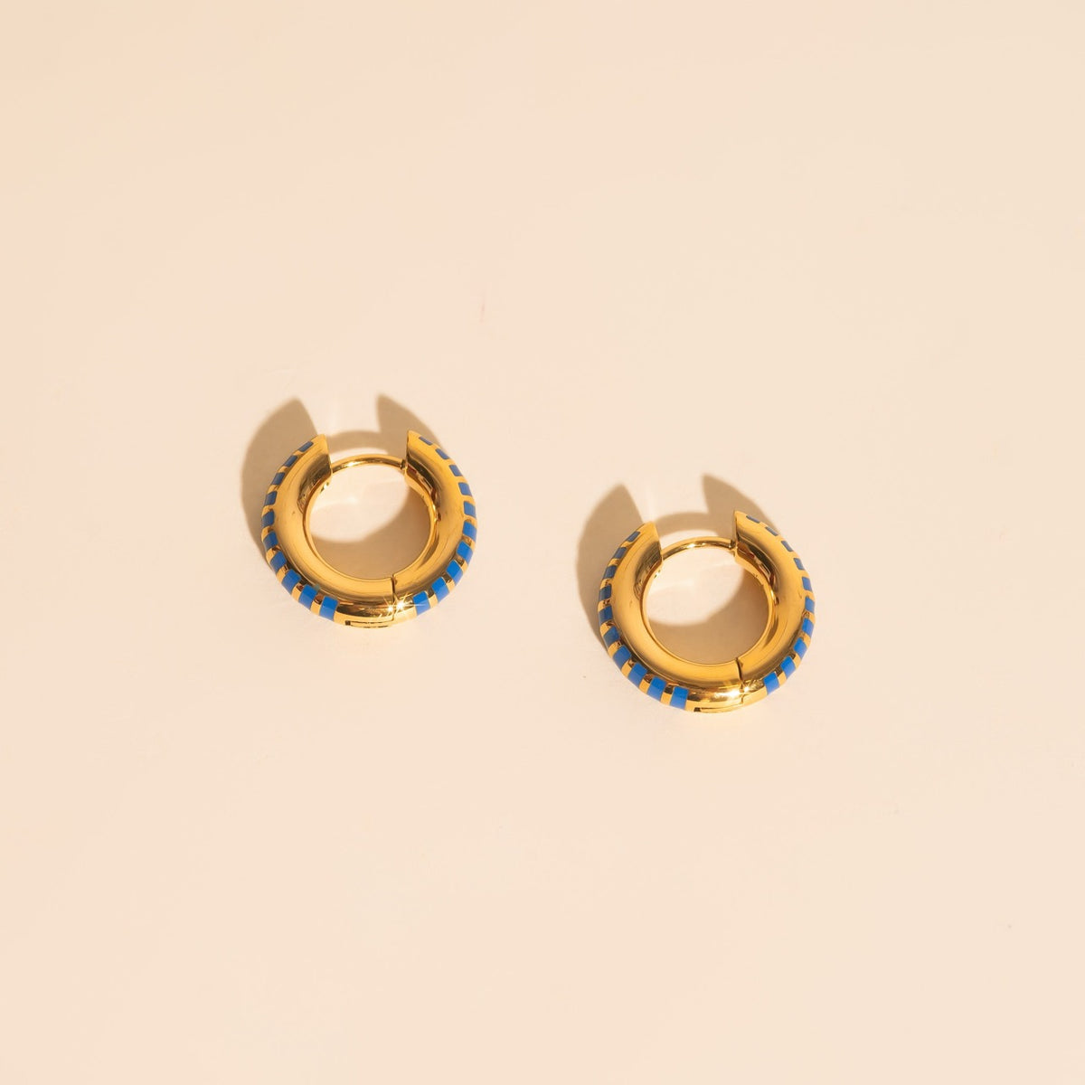 Festival Chunky Rounded Huggie Hoop Earrings