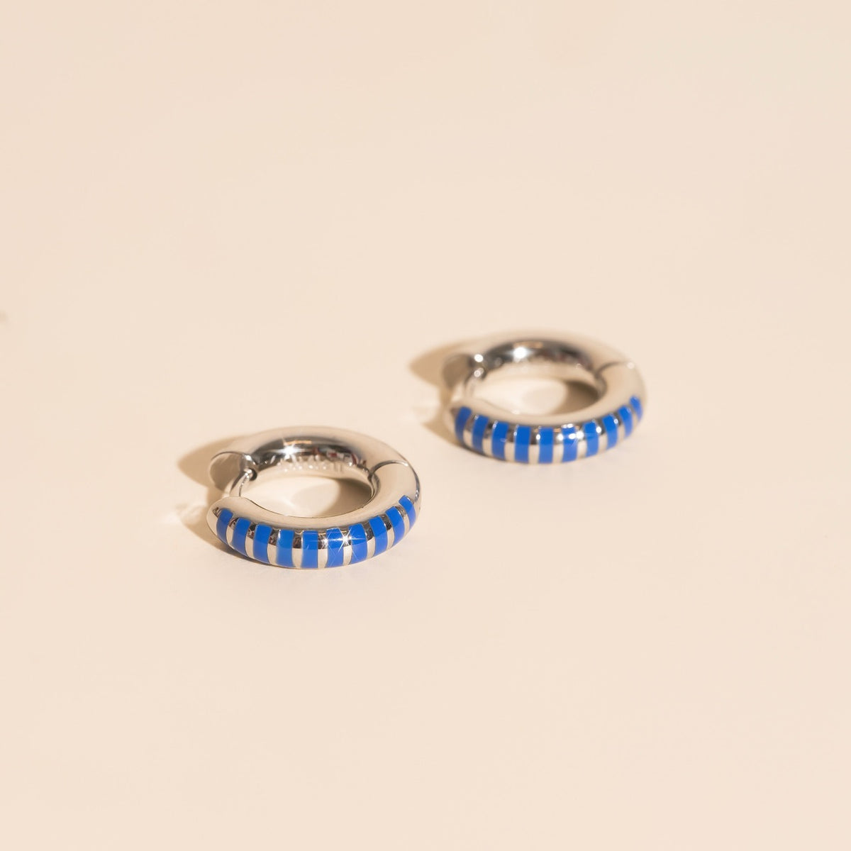 Festival Chunky Rounded Huggie Hoop Earrings