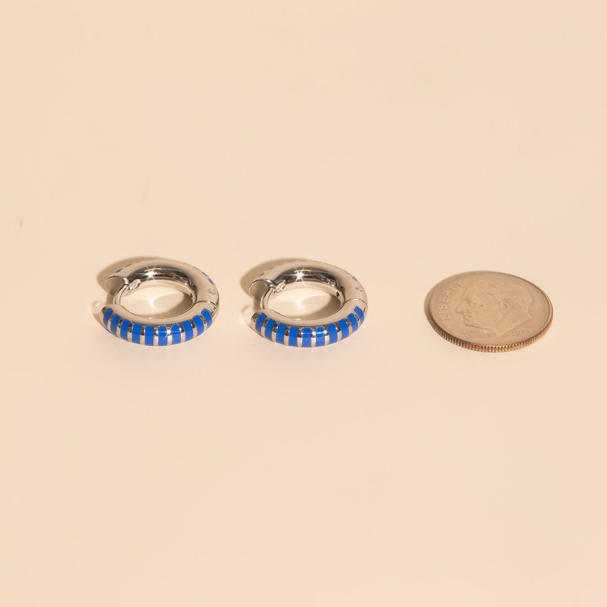 Festival Chunky Rounded Huggie Hoop Earrings