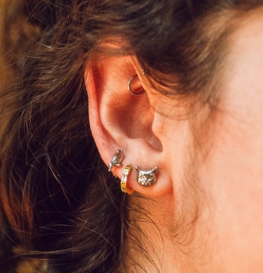Kitty Cat Stud Earrings
