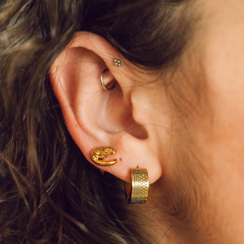 Gecko Stud Earrings