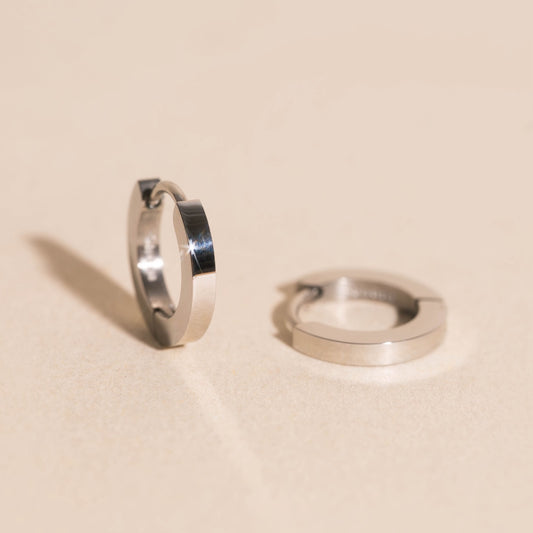 O.G. Smooth Huggie Hoop Earrings