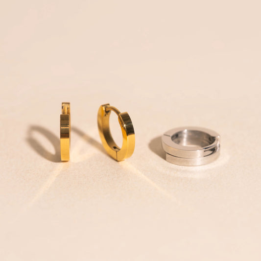 O.G. Smooth Huggie Hoop Earrings