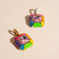 Neon Rainbow Miley Necklace Charm