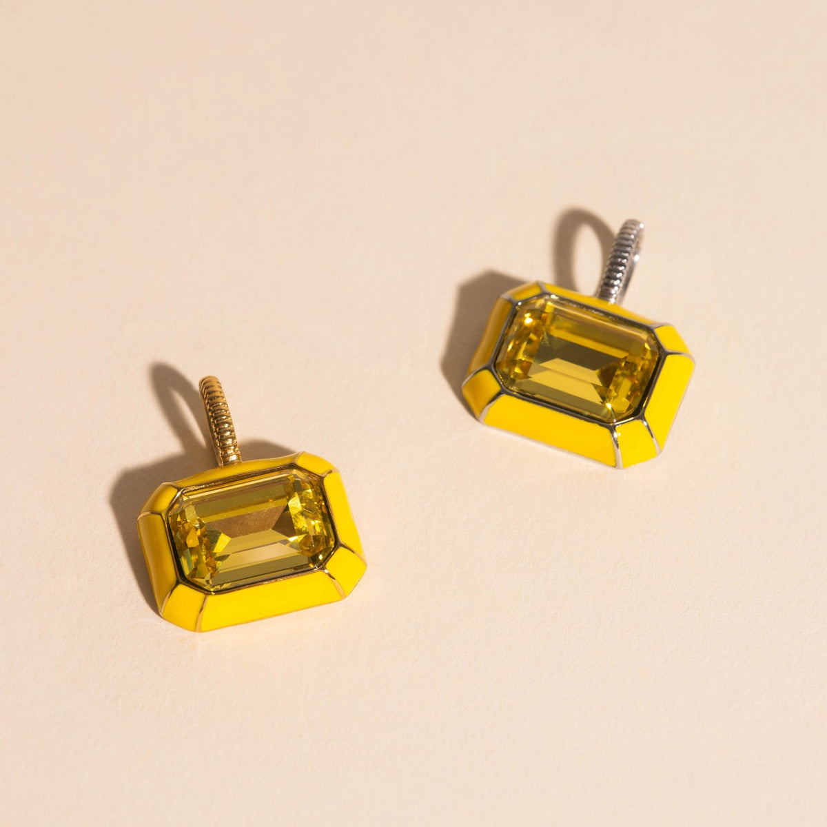 Neon Yellow Miley Necklace Charm