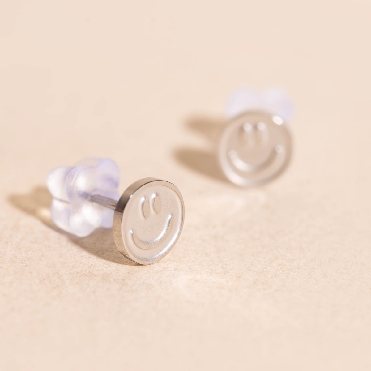 Smiley Face Mini Stud Earrings