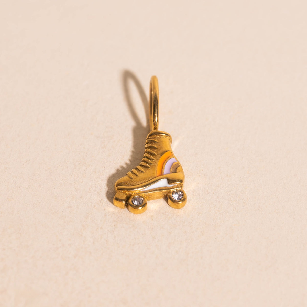 Rollerskate Necklace Charm