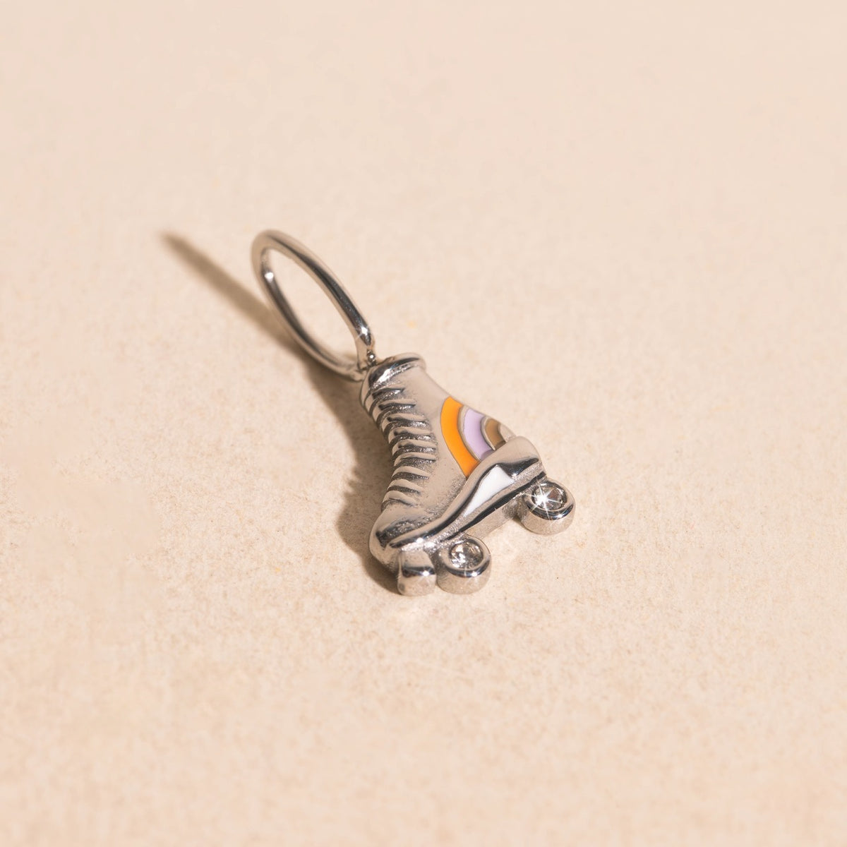 Rollerskate Necklace Charm