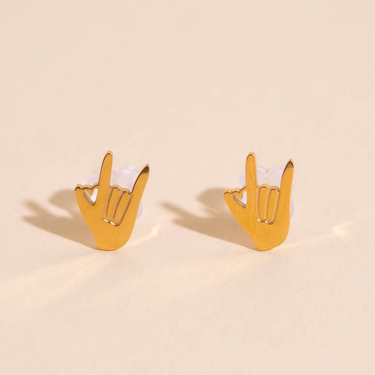 I Love You Stud Earrings