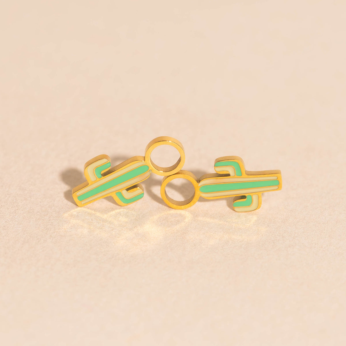 Cactus Huggie Hoop Charms