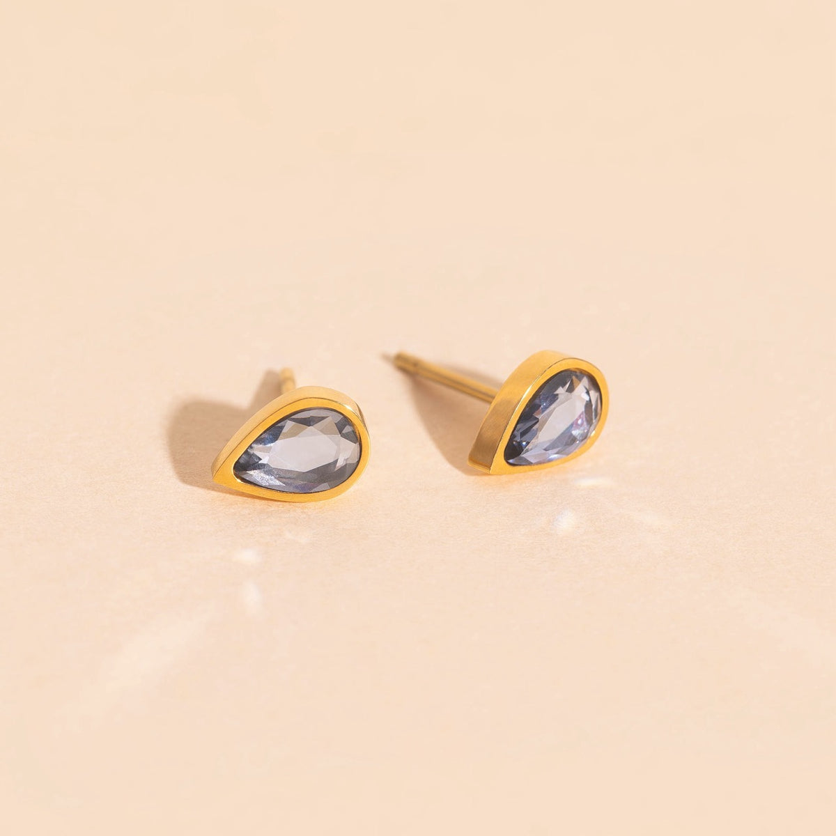 June Birthstone Stud Earrings