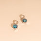 March Birthstone Huggie Hoop Charms