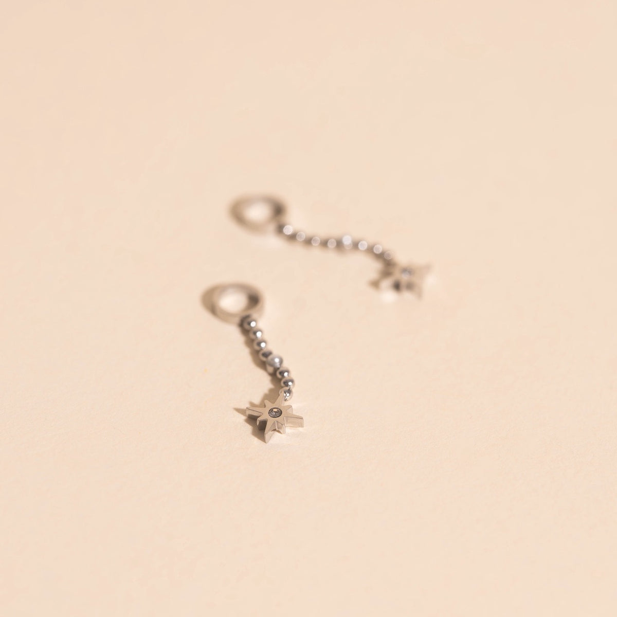 Dangle Starburst Huggie Hoop Charms