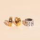 Starburst Chunky Huggie Hoop Earrings