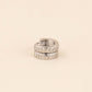 Oh Clem Logo Chunky Huggie Hoop Earrings