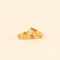Oh Clem Logo Chunky Huggie Hoop Earrings