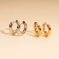 Titanium Chunky Rounded Huggie Hoop Earrings - FeatherTUFF™