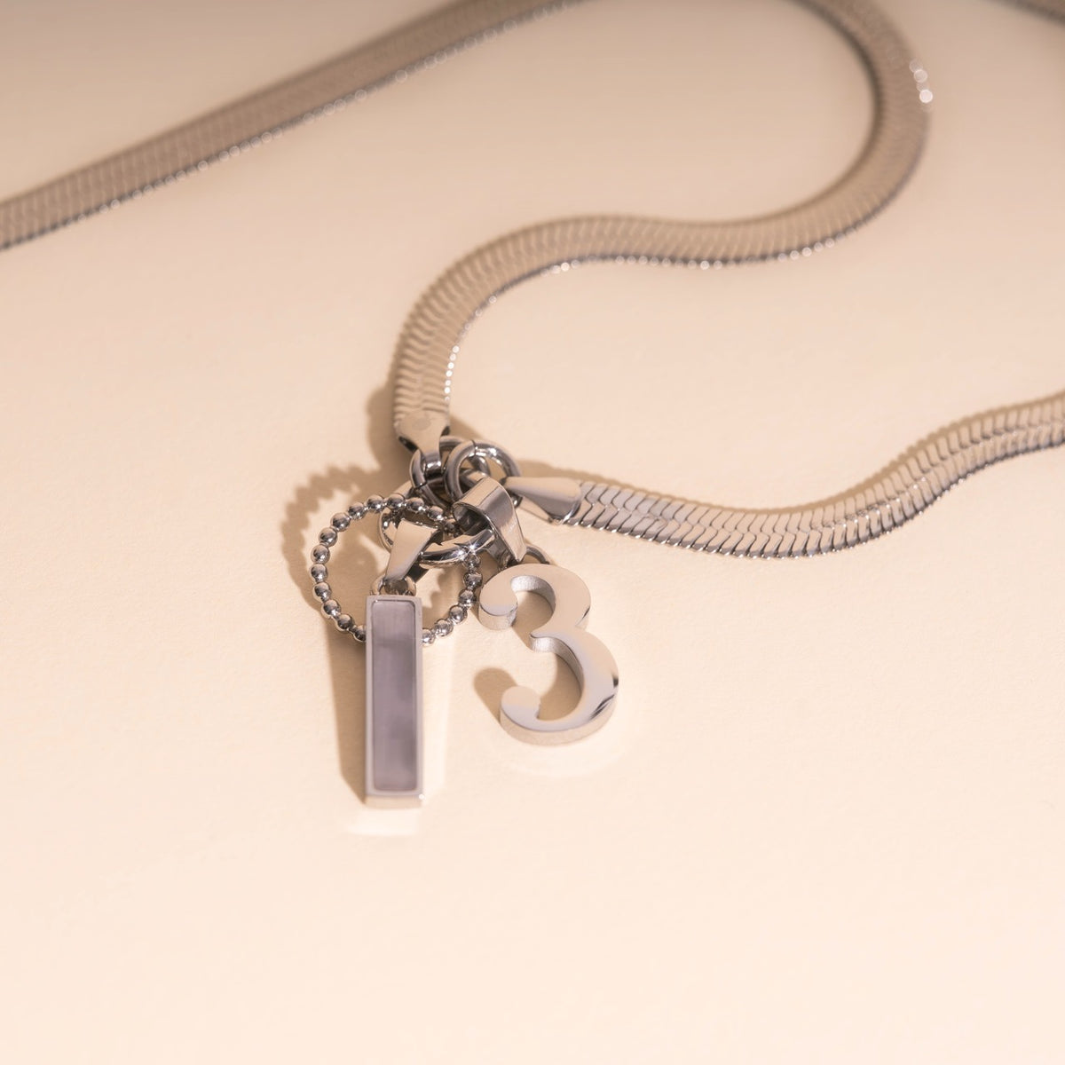Number Necklace Charm (Single)