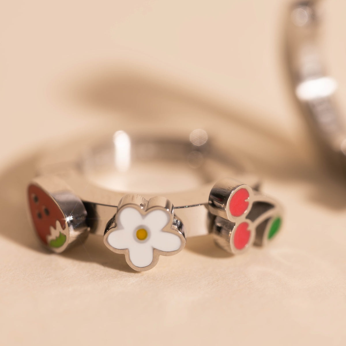 Berry Sweet 3D Huggie Hoop Earrings