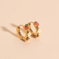 Berry Sweet 3D Huggie Hoop Earrings