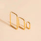 Diamond Rounded Huggie Hoop Earrings