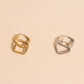 Diamond Rounded Huggie Hoop Earrings