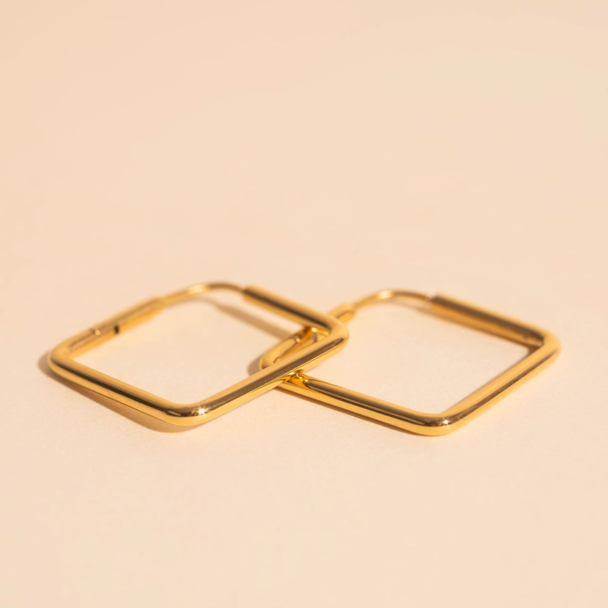 Diamond Rounded Huggie Hoop Earrings
