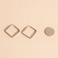 Diamond Rounded Huggie Hoop Earrings