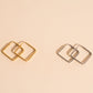 Diamond Rounded Huggie Hoop Earrings