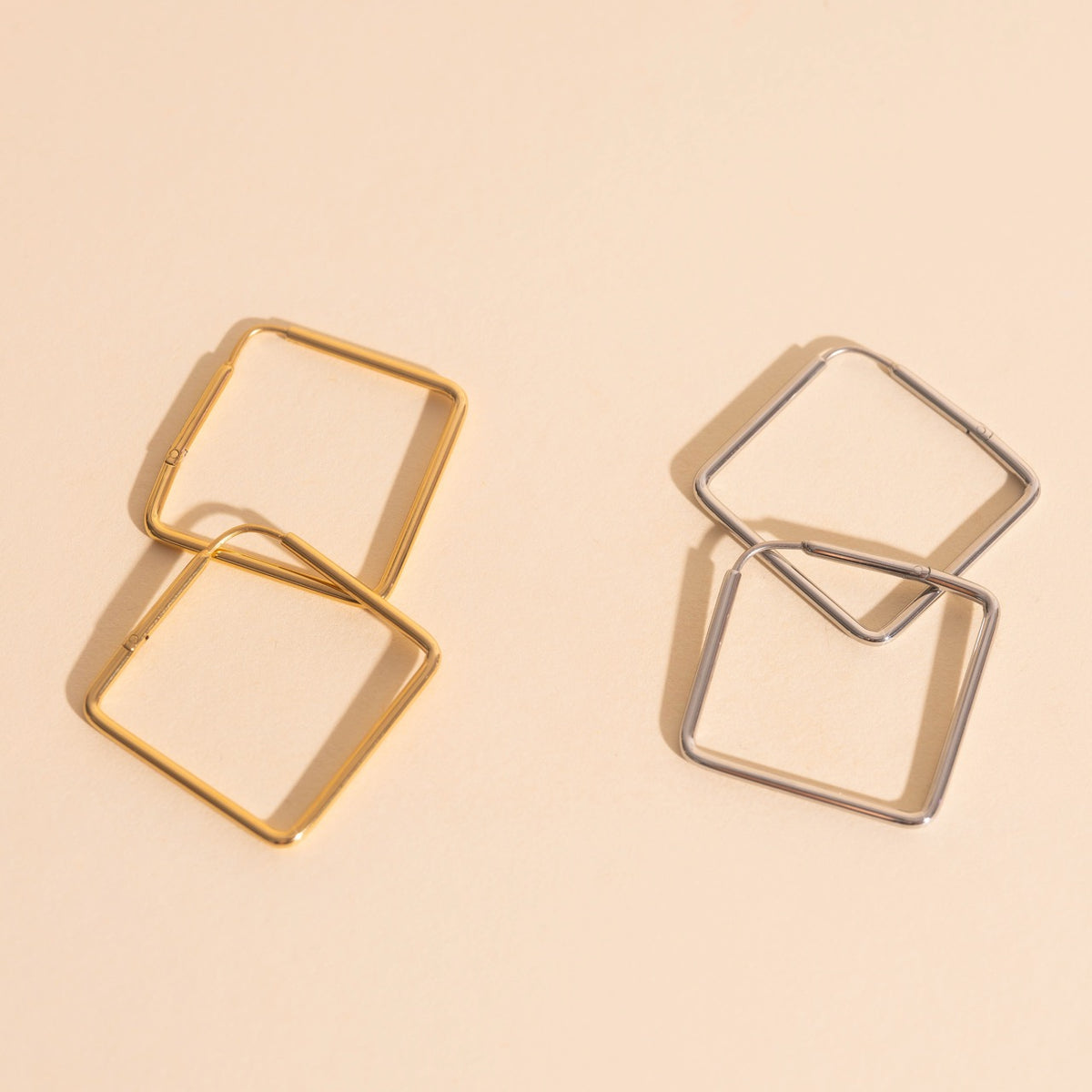 Diamond Rounded Huggie Hoop Earrings