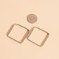 Diamond Rounded Huggie Hoop Earrings
