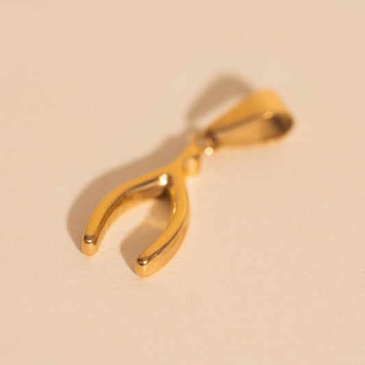 Wishbone Necklace Charm