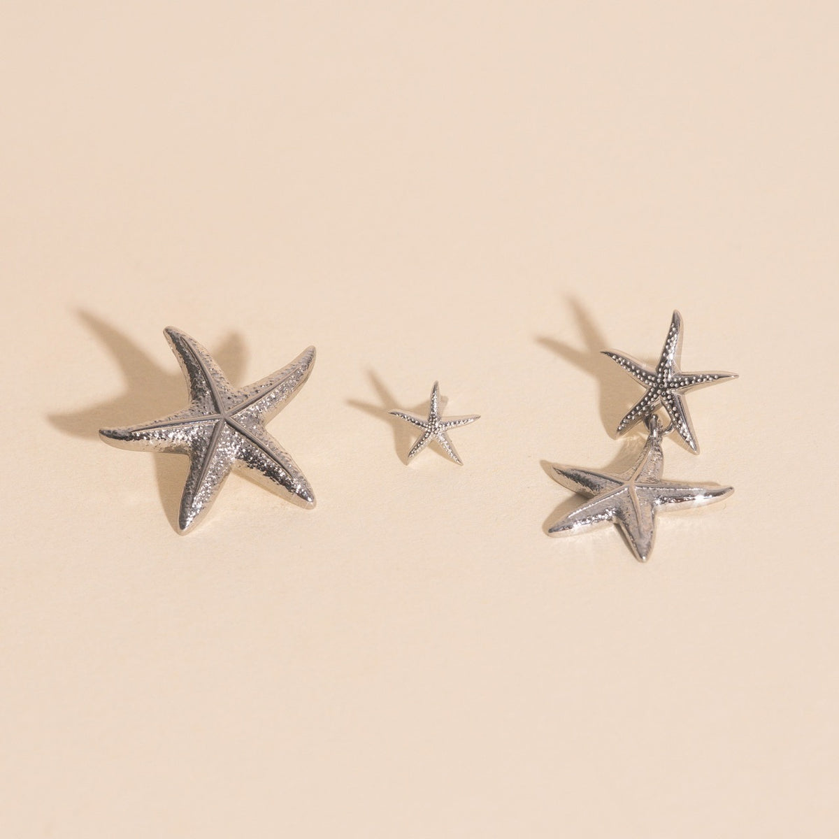Jumbo Starfish Stud Earrings