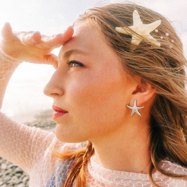 Jumbo Starfish Stud Earrings