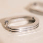 Oblong Line Huggie Hoop Earrings