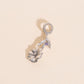 February Violet Birth Flower Necklace Charm