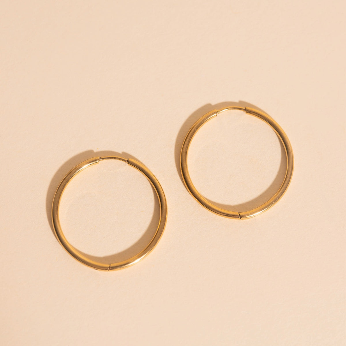 Circle Rounded Huggie Hoop Earrings