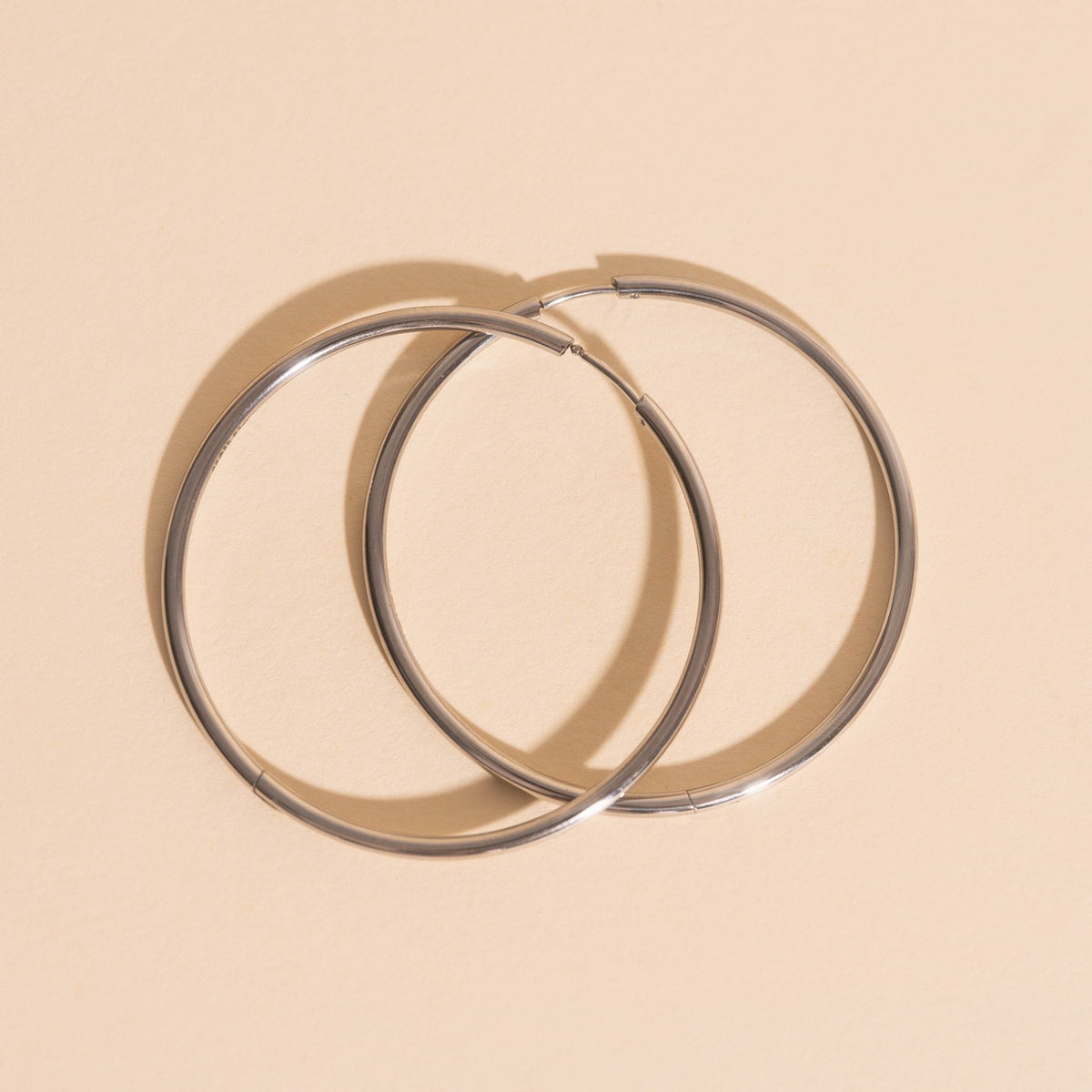 Circle Rounded Huggie Hoop Earrings