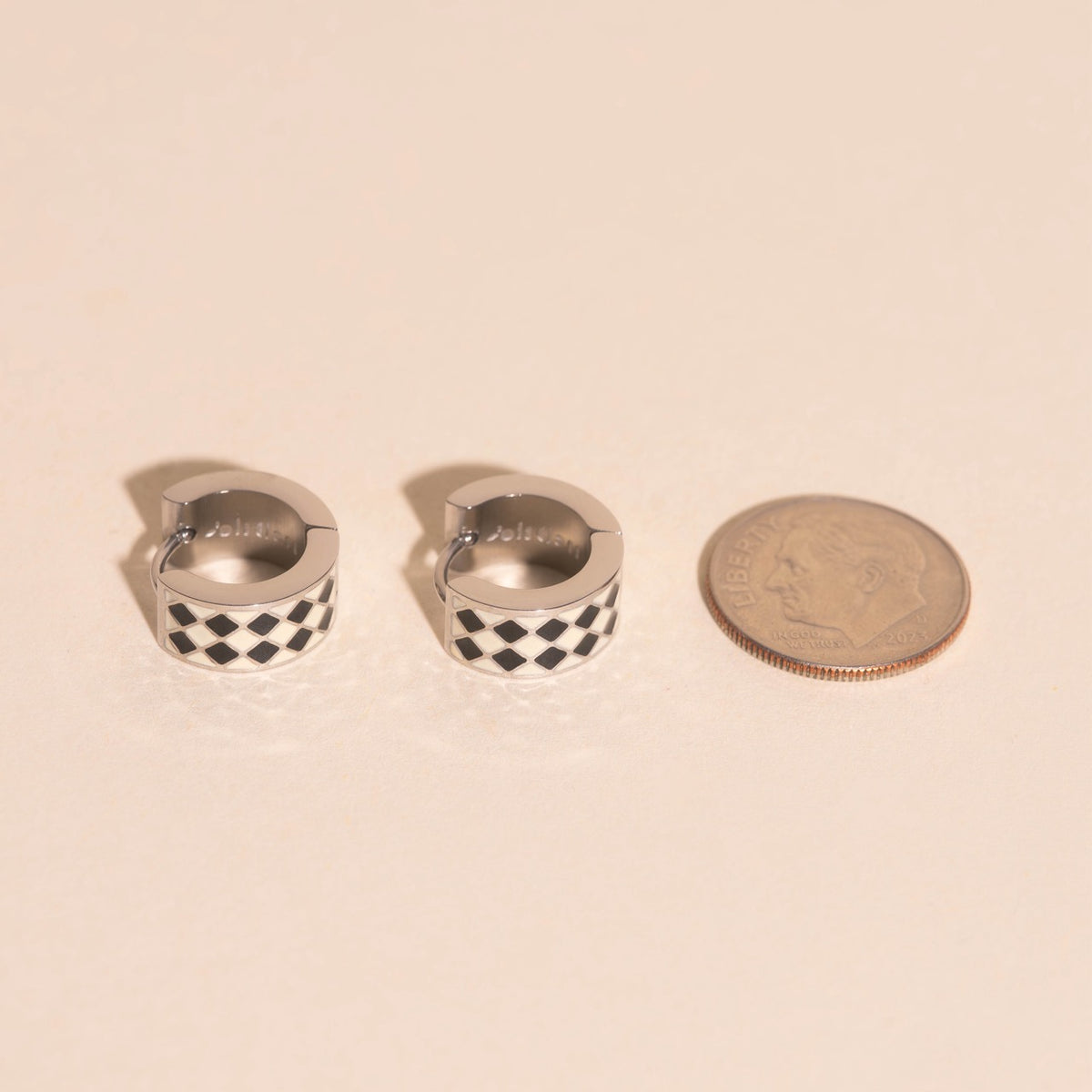 Argyle Super Chunky Huggie Hoop Earrings