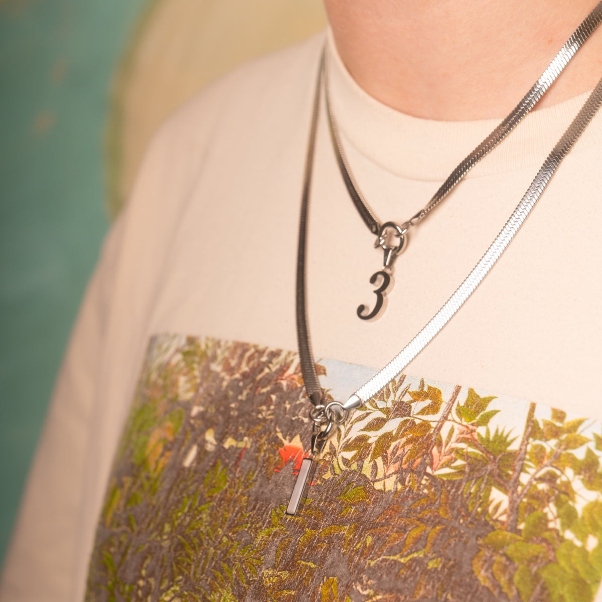 Number Necklace Charm (Single)