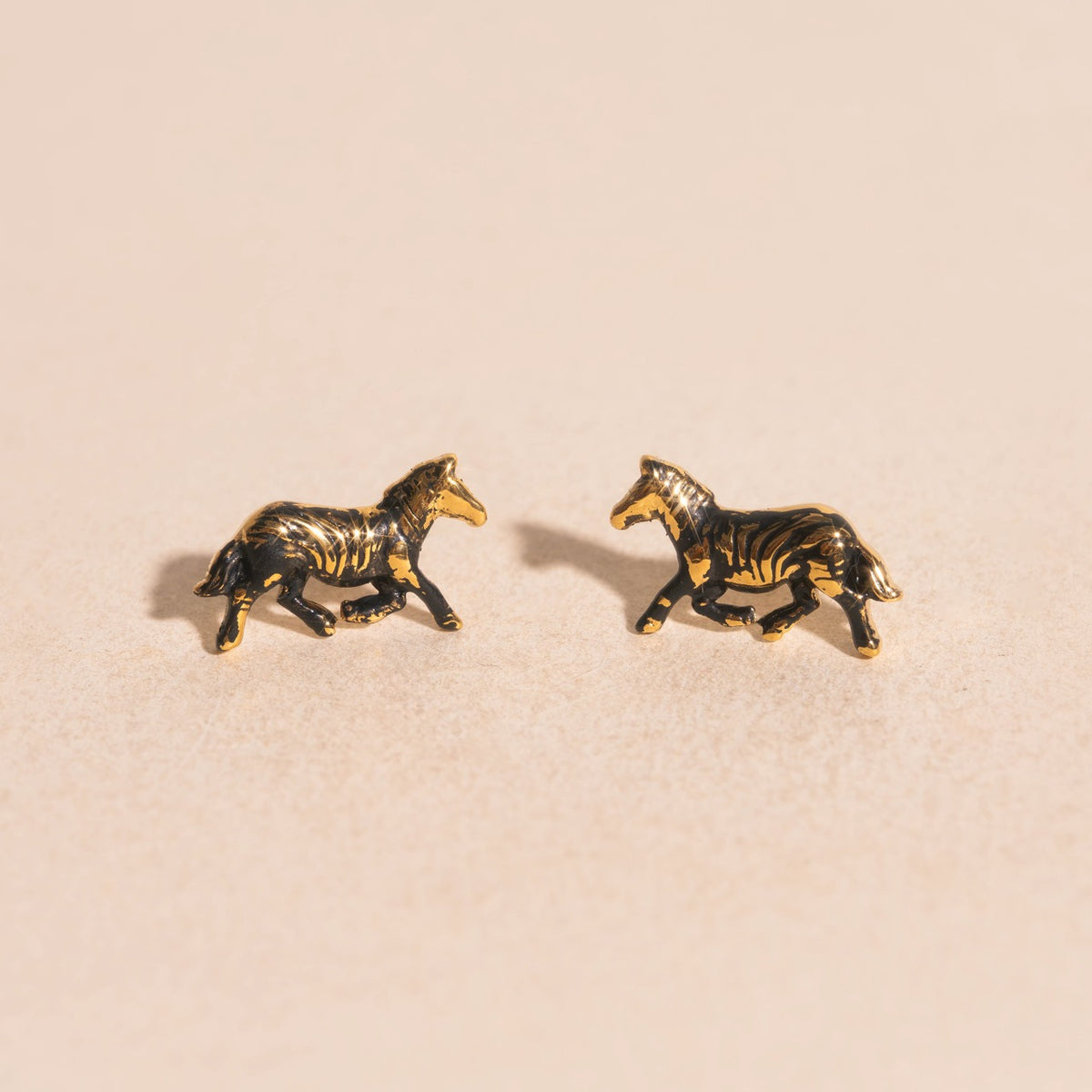 Zebra Mini Stud Earrings