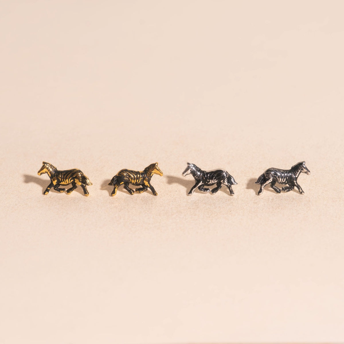 Zebra Mini Stud Earrings