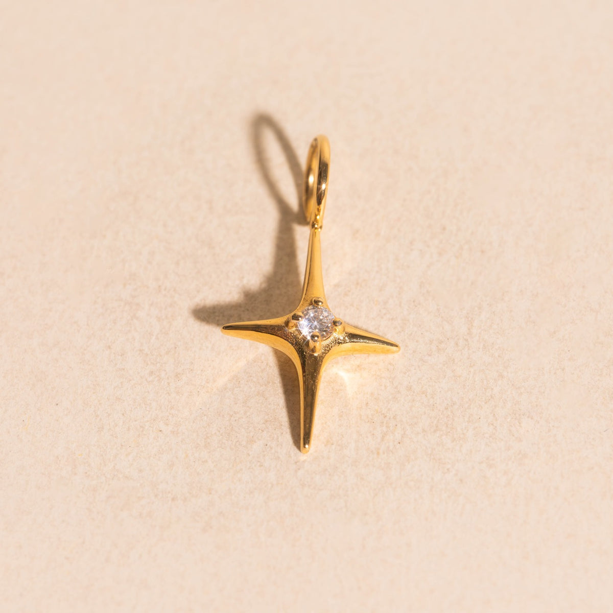 North Star Crystal Necklace Charm