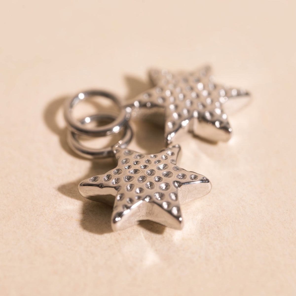 Stardust Huggie Hoop Charms