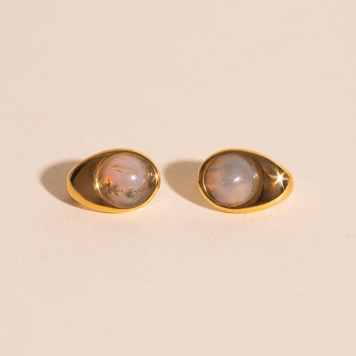 Earth Cosmic Curl Stud Earrings