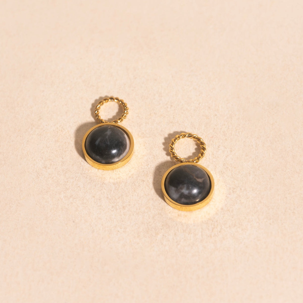 Moon Rock Huggie Hoop Charms