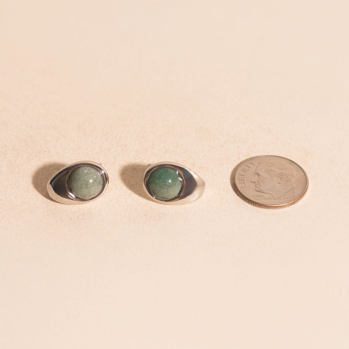 Earth Cosmic Curl Stud Earrings