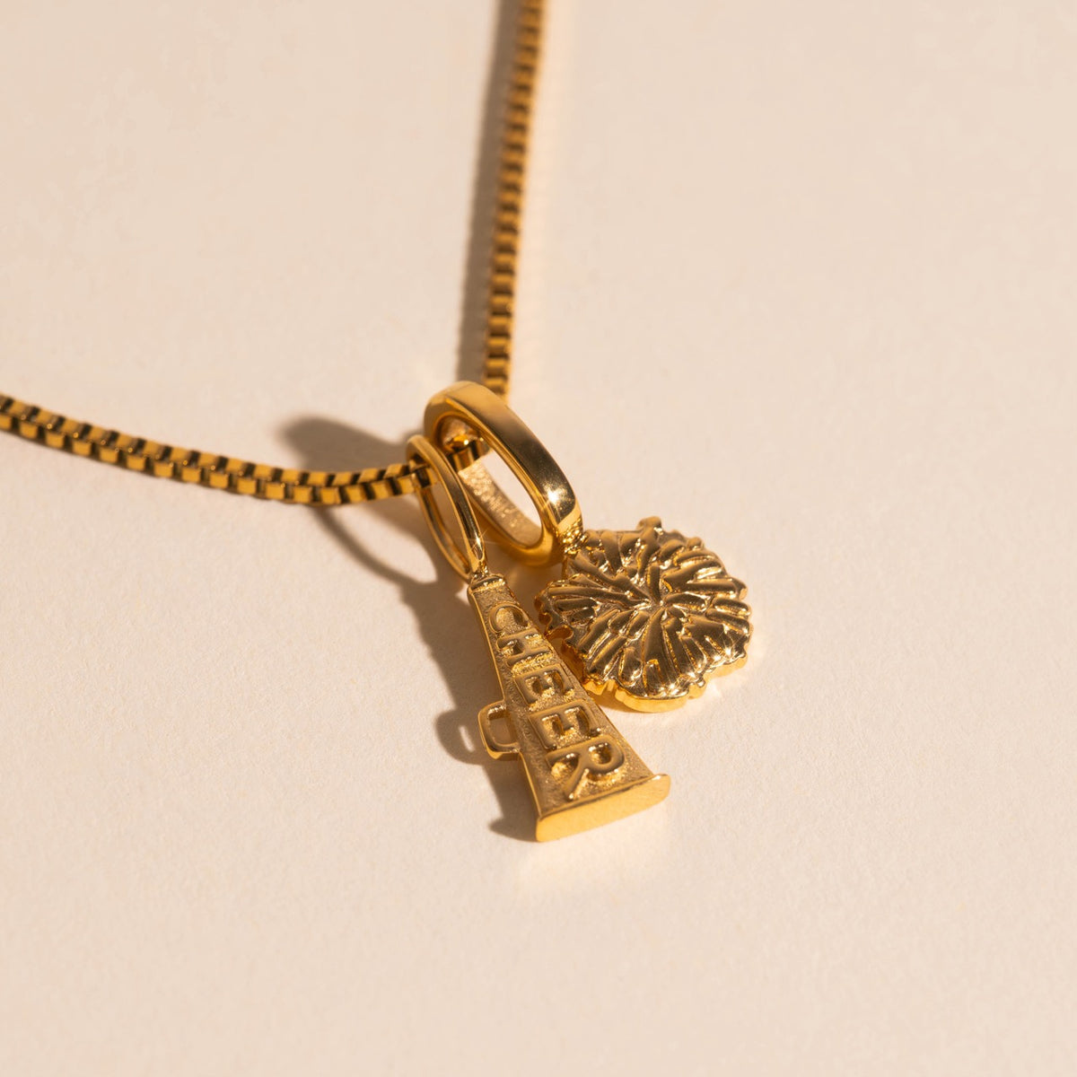 Cheer Megaphone Necklace Charm